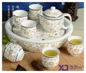 批發(fā)直供青花玲瓏功夫茶具套裝定制